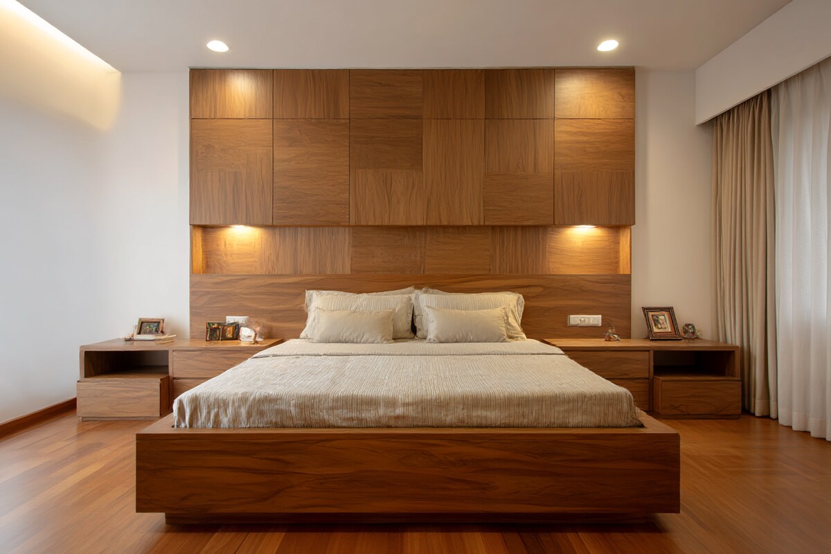 Hotel-Style Master Suite with Layered Ambient Cove & Bedside Pendant Lights #9